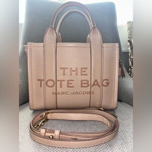 Marc Jacobs Rose Pink Tote Bag with Embossed Branding